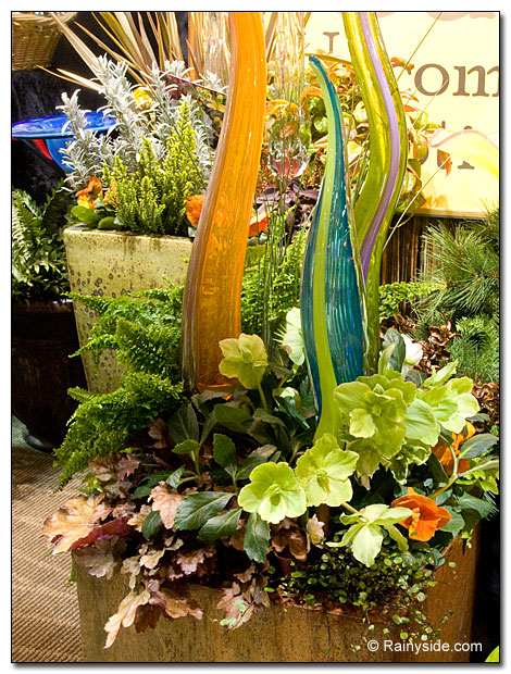 Blown Glass and Plants