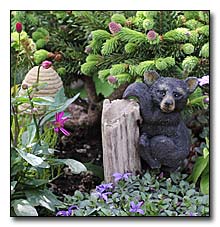Bear on a stump